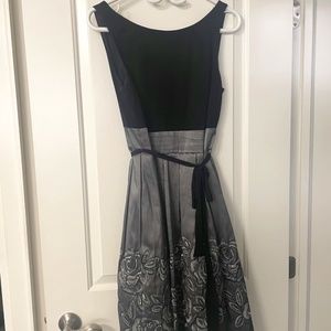 Laura Black and Silver Dress